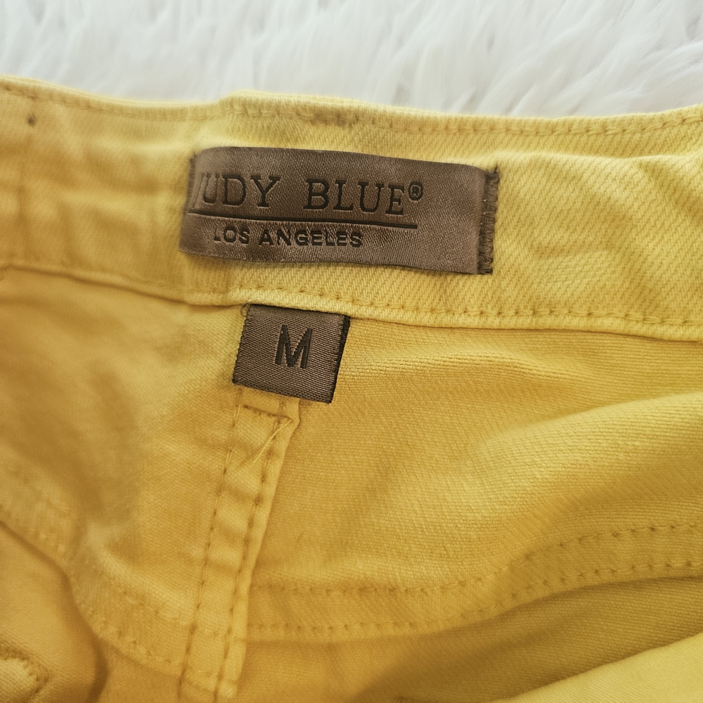 Judy Blue Yellow Jean Shorts - Picture 3 of 3